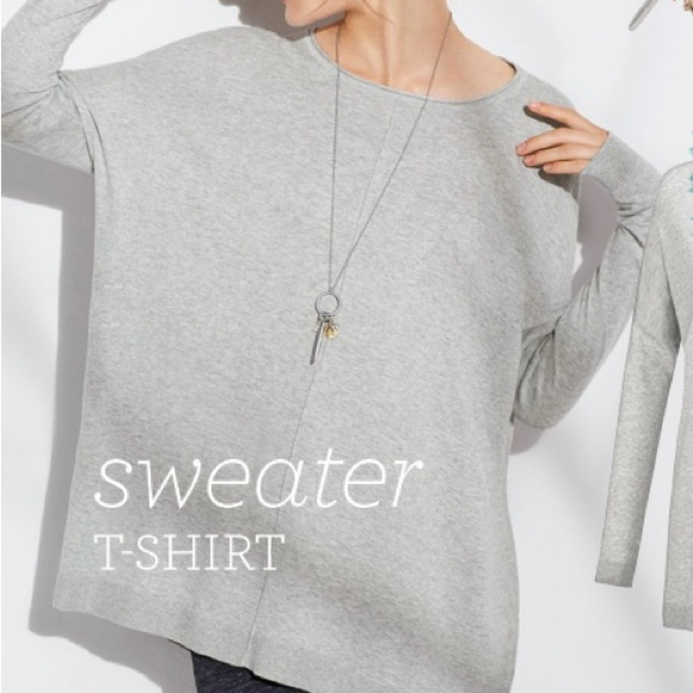 CAbi Gray Women's Cowl Neck Sweater